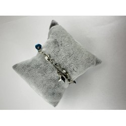 Gümüş Ayarlanabilir Desenli Bileklik